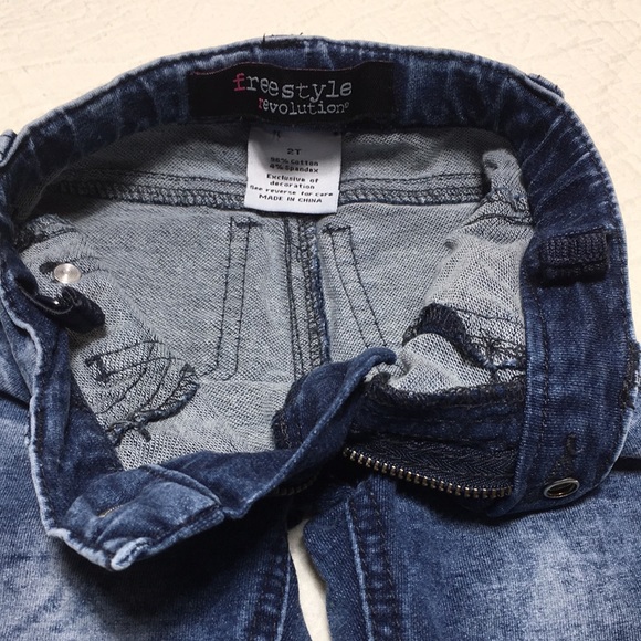 2T (4/$20) Denim-Look Stretch Jeggings by Freestyle Revolution - Picture 6 of 14
